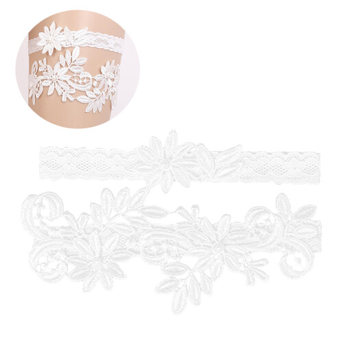 2 Unidades Garter Noiva Pé