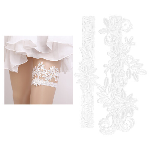 2 Unidades Garter Noiva Pé 2