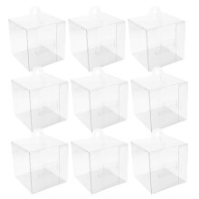 10 Unidades De Transparentes Com Alças Para