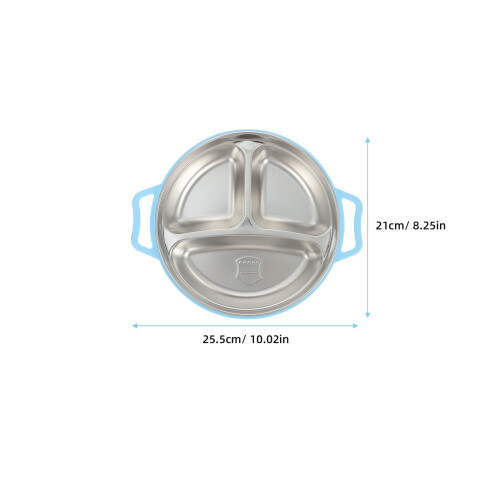 2 Pcs Infantil Dividido com Divisórias para 1