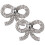 3 Pares De Clips Para De Noiva Com Laços E 1