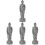 4Pcs Estátua De Buda Para Decoração Subaquática 4