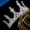 5 Unidades Tiara De Cristal Coroa Faixa Noivado 9