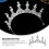 5 Unidades Tiara De Cristal Coroa Faixa Noivado 11