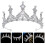 5 Unidades Tiara De Cristal Coroa Faixa Noivado 5