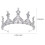 5 Unidades Tiara De Cristal Coroa Faixa Noivado 4