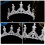5 Unidades Tiara De Cristal Coroa Faixa Noivado 6