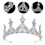 5 Unidades Tiara De Cristal Coroa Faixa Noivado 7