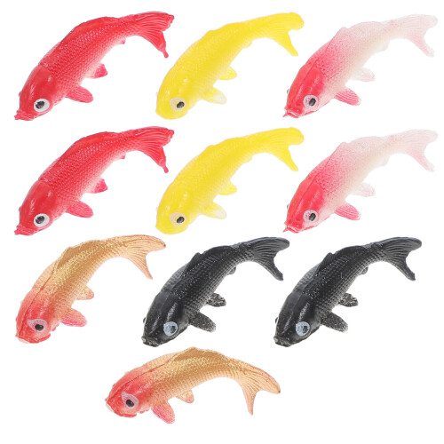 30 Unidades Miniaturas De Koi Resina Para