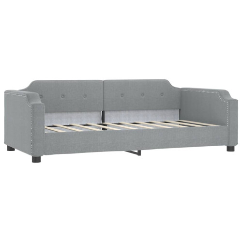 VidaXL (light grey) vidaXL Day Bed Sofa Bed Guest Bed Sleeper Sofa Light Grey 90x190 cm Fabric