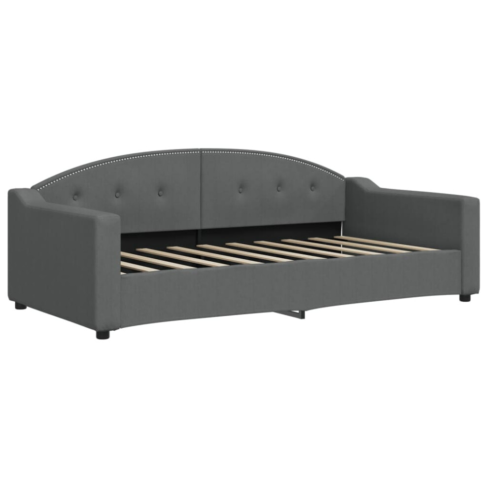 Vidaxl (Dark Grey) Day Bed Sofa Bed Guest Bed Sleeper Sofa Light Grey 90X190 Cm Fabric