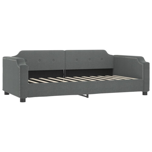 VidaXL (dark grey) vidaXL Day Bed Sofa Bed Guest Bed Sleeper Sofa Light Grey 90x190 cm Fabric