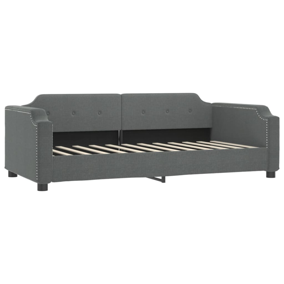 Vidaxl (Dark Grey) Day Bed Sofa Bed Guest Bed Sleeper Sofa Light Grey 90X190 Cm Fabric