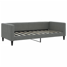 (dark grey, w/o Trundle) vidaXL Daybed Sofa Bed Guest Bed with Trundle Light Grey 90x190 cm Fabric