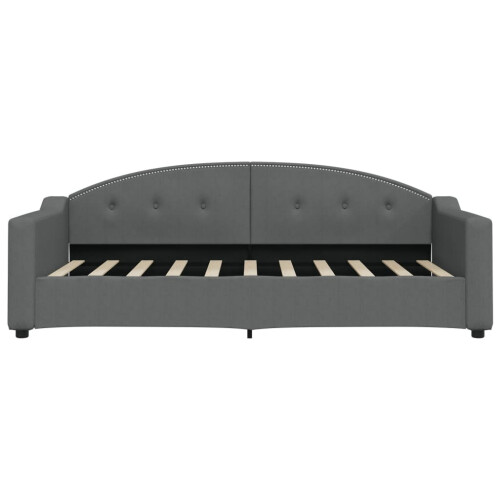 VidaXL (dark grey) vidaXL Day Bed Sofa Bed Guest Bed Sleeper Sofa Light Grey 90x190 cm Fabric 2