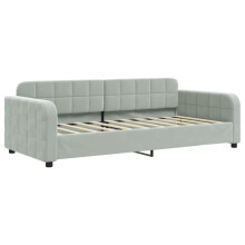 (light grey) vidaXL Daybed Living Room Sofa Bed Sofa Bed Guest Bed Sleeper Sofa Velvet