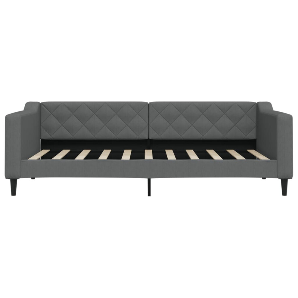 Vidaxl (Dark Grey) Day Bed Sofa Bed Guest Bed Sleeper Sofa Light Grey 90X190 Cm Fabric