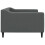 VidaXL (dark grey) vidaXL Day Bed Sofa Bed Guest Bed Sleeper Sofa Light Grey 90x190 cm Fabric 3