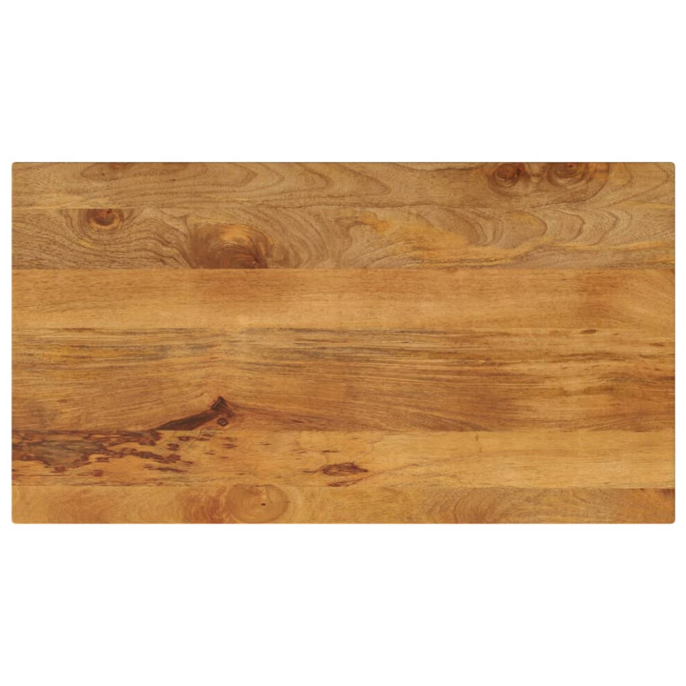Vidaxl (Mango Wood(Oak Finish), 110 X 60 Cm) Table Top Replacement Board Dining Table Top Rectangular Solid Wood
