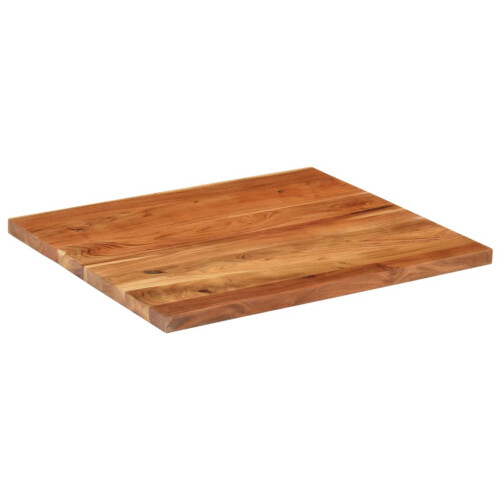 VidaXL (acacia wood(natural), 100 x 80 cm) vidaXL Table Top Replacement Board Dining Table Top Rectangular Solid Wood 1
