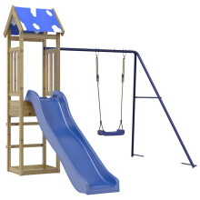 (Impregnated Wood Pine) vidaXL Outdoor Playset Solid Wood Pine playset wooden playset playground set