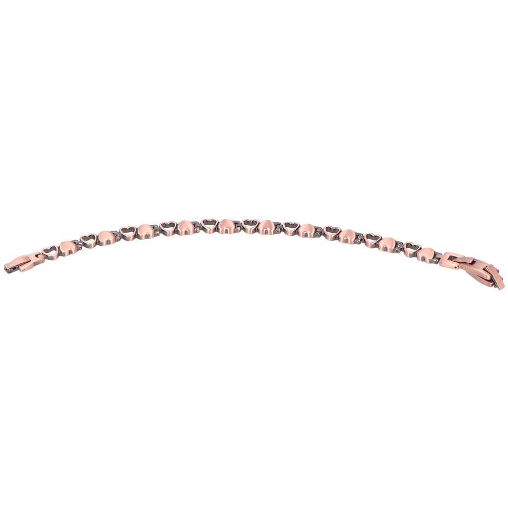 Copper Magnet Therapy Bracelet for Pain Relief, 22cm, Heart Shape