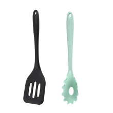 Innovation culinaire, fourchette à pâtes en silicone antiadhésif, manche en bois résistant à la chaleur, sans BPA, compatible lave-vaisselle,