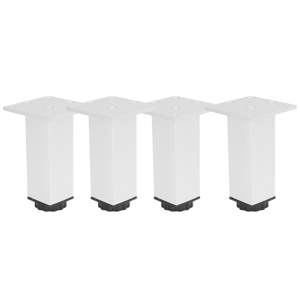 Set Of 4 120Mm Adjustable Square Cabinet Feet Aluminum Alloy Sofa Legs 9441359837045