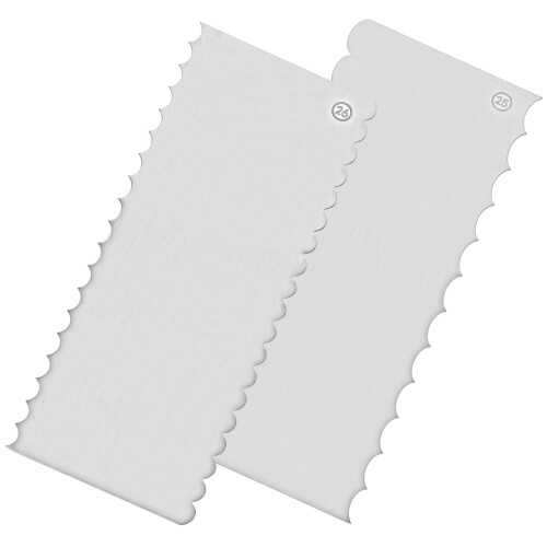 2 Piezas Rasqueta Para Pastel Acero Inoxidable
