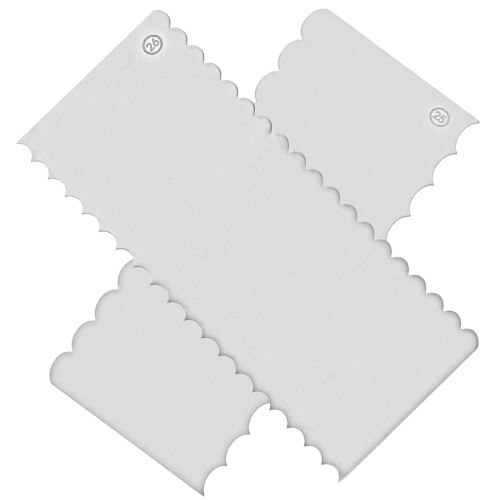 2 Piezas Rasqueta Para Pastel Acero Inoxidable 2