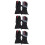 3Pares Guantes Térmicos Calefactables Negros Resistentes 8