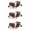3Ud Cojines Animales De Peluche Marrón Para Sofá Y 11