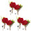 6 Unidades Corbatas Novio Rosa Accesorio 4