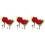 6 Unidades Corbatas Novio Rosa Accesorio 6