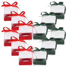 24 Unidades Cajas Transparentes Para Cupcakes Con