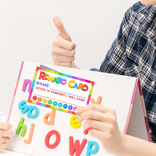 50 Unidades Tarjetas De Recompensa Escolar Con Dibujos 2