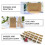 10 Unidades Soportes Para Tarjetas De Madera 8