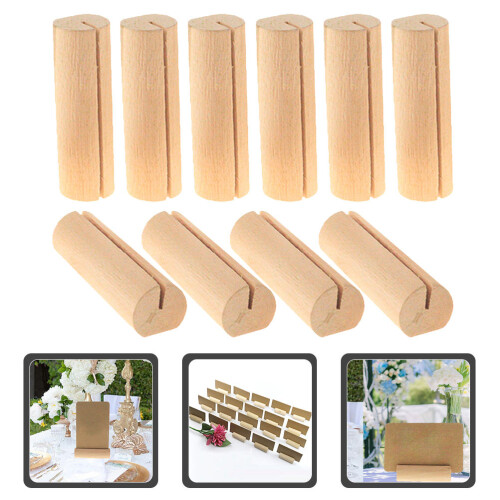 10 Unidades Soportes Para Tarjetas De Madera 2