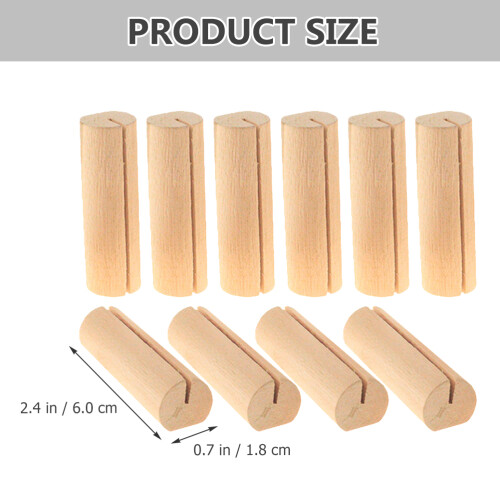 10 Unidades Soportes Para Tarjetas De Madera 1