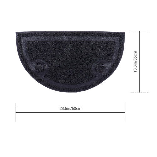 Semi-Circulaire En PVC Pour Litière De Chat Couleur Aléatoire 1