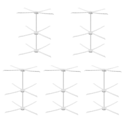5 Pièces Support Séchage Fleurs Pâte À Sucre, Range-Pots Pliable 1