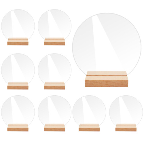 20 Pièces Transparent Support Pour Table
