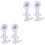 4 Pièces Support Mural Et Plafond Réglable Pour Caméra Surveillance 3
