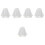 5Pièces Voiles Perles Court Accessoire Tête 4