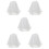 5Pièces Voiles Perles Court Accessoire Tête 8
