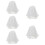 5Pièces Voiles Perles Court Accessoire Tête 11
