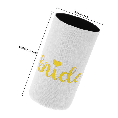 Bachelorette Slim Can Cooler Sposa Decorativo 1