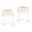 2 Pezzi Sera Clutch Con 6