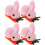 4 Pezzi Fermaglio A Coniglio In Per Cappello Decorativo 4