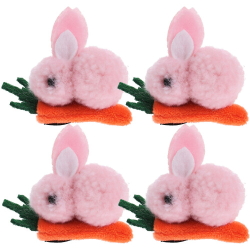 4 Pezzi Fermaglio A Coniglio In Per Cappello Decorativo 1
